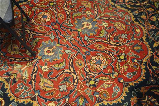 A Tabriz carpet, 12ft 7in by 9ft 4in.